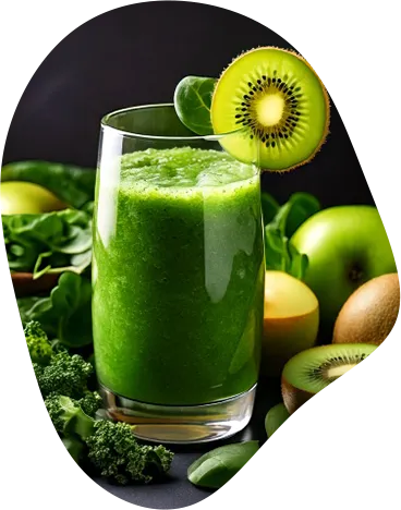 緑色のスムージー