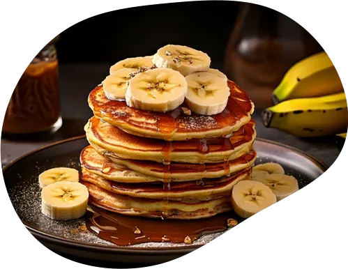 バナナのパンケーキ